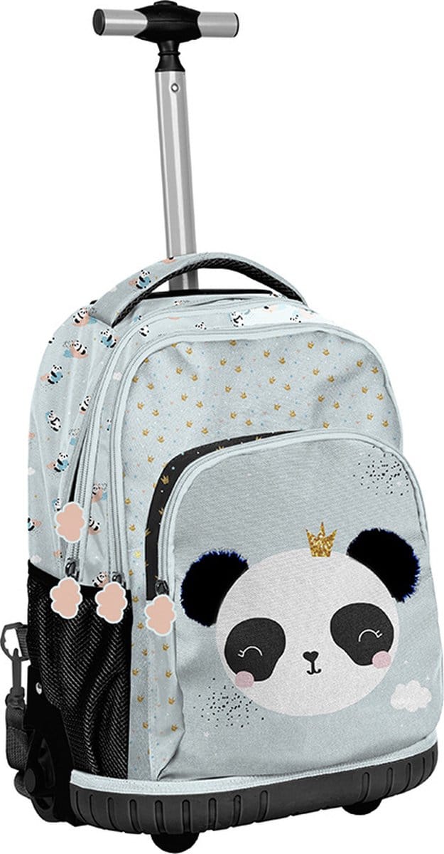 Panda Rugzak Trolley, Glitter - 42 x 31 x 18 cm - Polyester