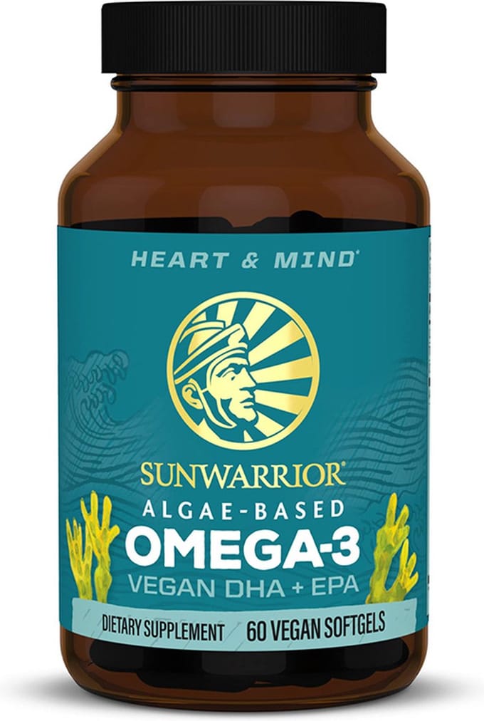 Sunwarrior, Omega3, vegetarische DHA + EPA, 60 plantaardige zachte capsules
