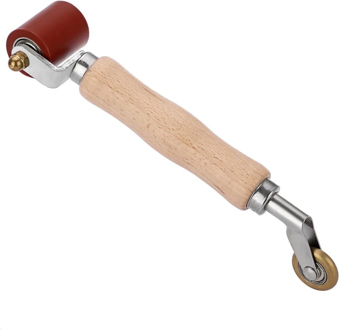 Dailygoods - 2 in 1 Las Handroller - Siliconen en Messing Hoekroller voor PVC/TPO/EPDM