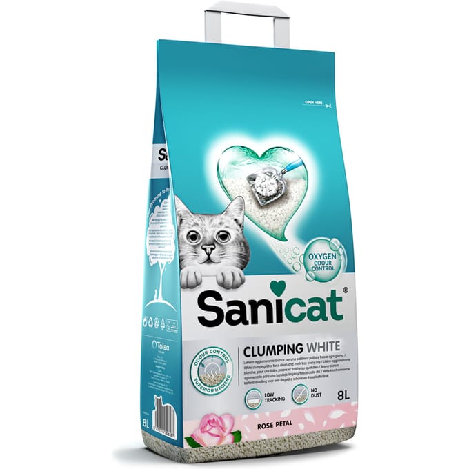 Sanicat Clumping White Rose Kattenbakvulling - 8 l
