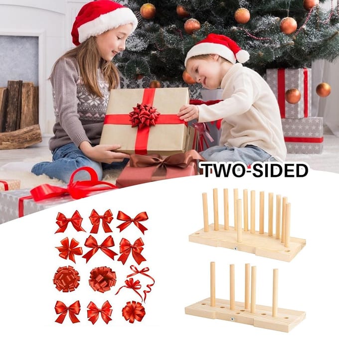 Strikkenmaker Houten Krans Strikkenmaker Tool Duurzaam Draagbaar Strikjesmachine beige
