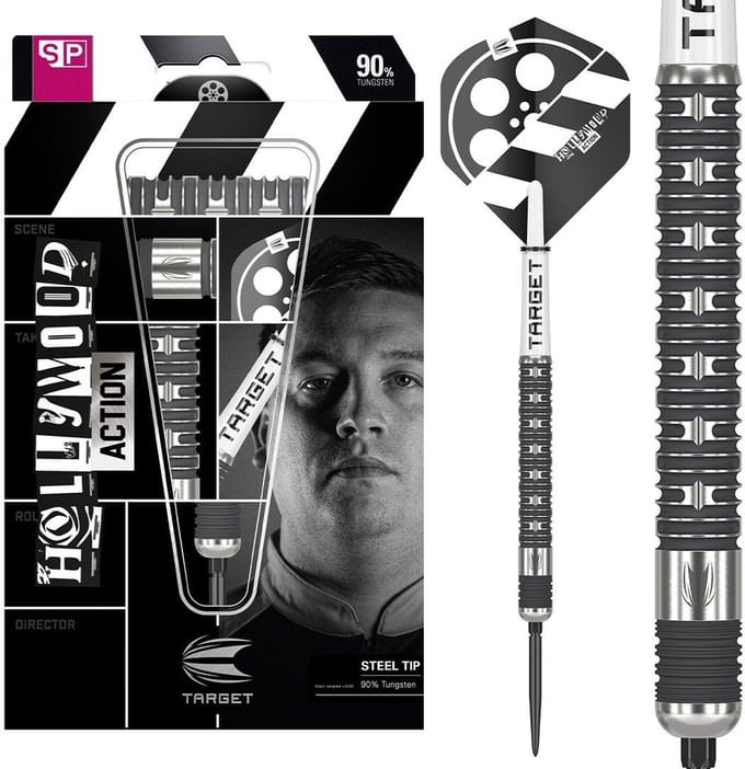 Target Chris Dobey Hollywood Action Swiss Point 90% - Dartpijlen