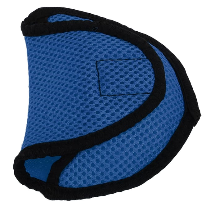 Housse de protection tissée pour tête de putter type D avec ruban de fixation, bleu blue