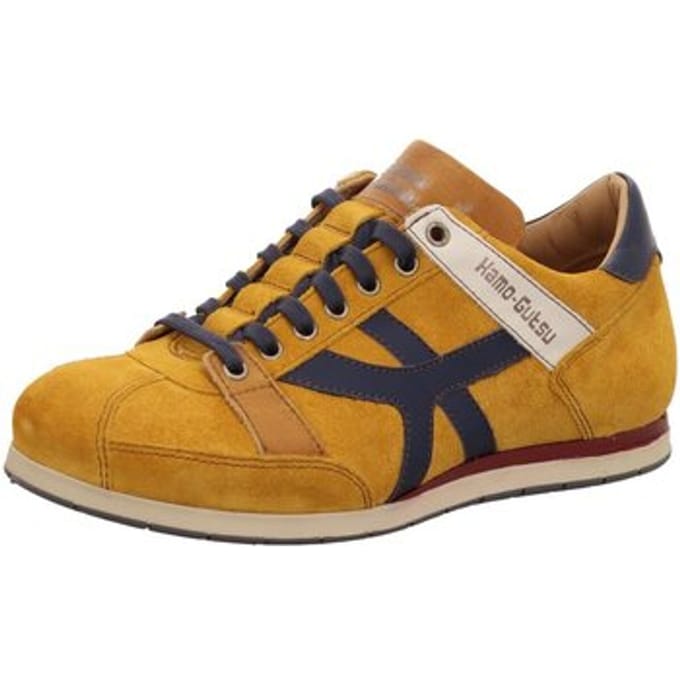 Kamo-Gutsu Tifo-044 - Heren sneakers - Mustard-Oil-Denim