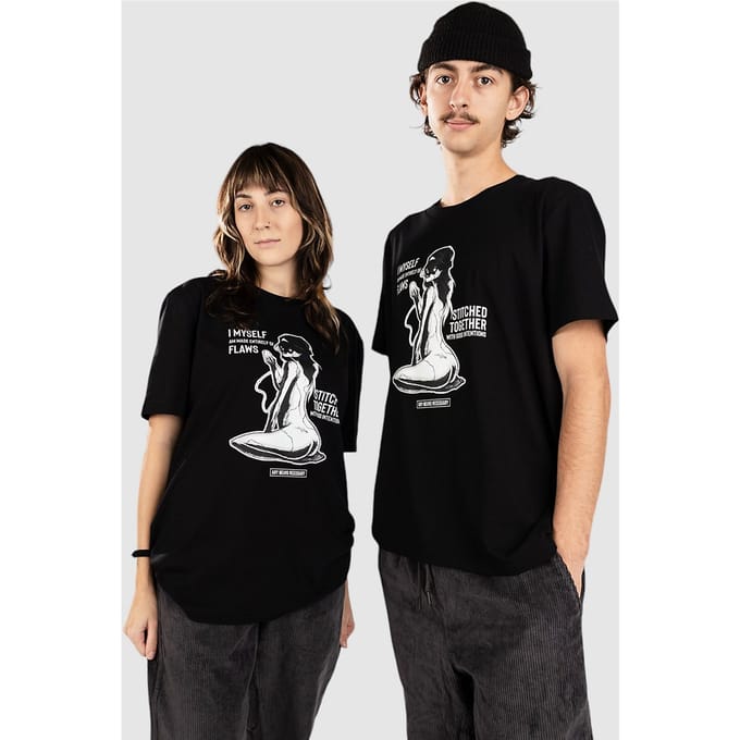 Any Means Necessary Flaws T-Shirt zwart