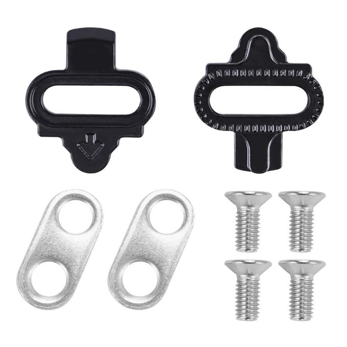 Fietsschoenplaatjes voor Shimano SPD Indoor Cycling en Mountainbike Schoenplaatjesset zwart