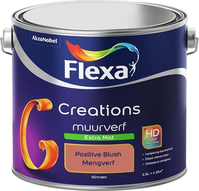 Flexa - Creations Muurverf Extra Mat - Positive Blush - Mengverf - 2,5 L