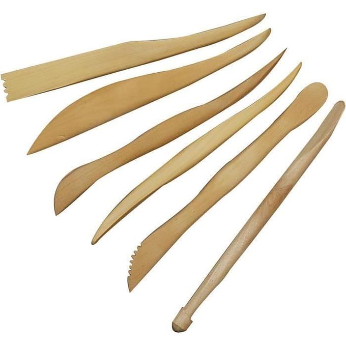 Gereedschapset Modelleer 15 Cm Hout Blank 6-delig