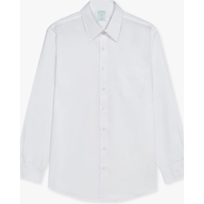 Brooks Brothers Non-iron Solid Shirt Light Blue Größe: 42/32 | Business hemden Outlet | Herren | Blau