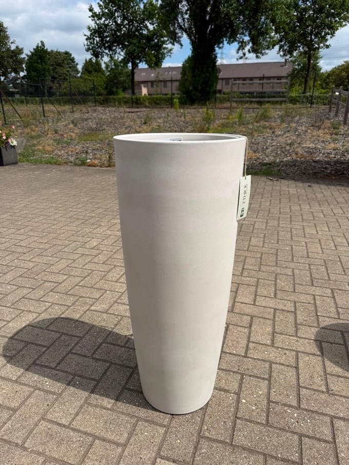 Bloempot Buiten Hoog Molio Round Slim 40x96cm ZAND Ethick