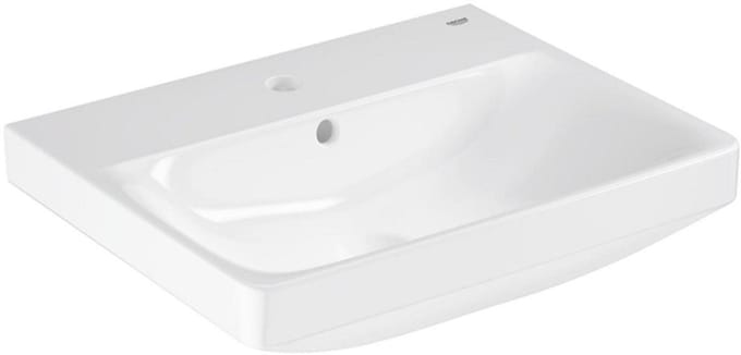 GROHE Euro Ceramic wastafel - 55x44x15.6cm - 1 kraangat - met overloop - wit
