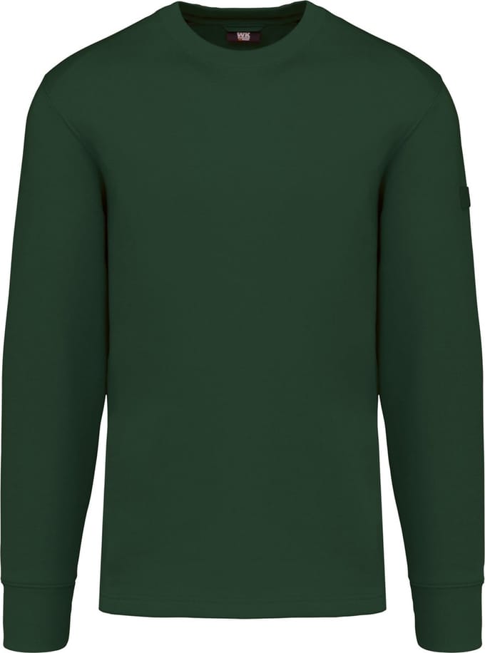 WK. Designed To Work Sweater ingezette mouwen WK4001 - Forest Green - S