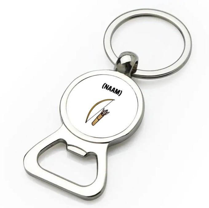 Akyol - boogschieten met eigen naam flesopener - Sport - boogschieter - sport - 9 bij 3 cm