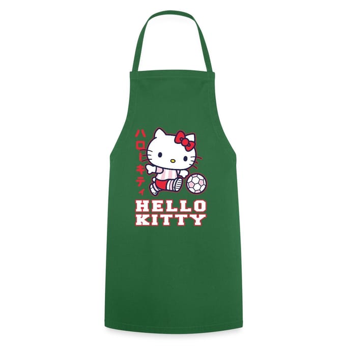 Hello Kitty Speelt Voetbal Keukenschort