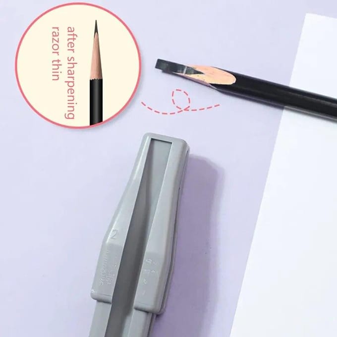 Wenkbrauw Puntenslijper Gereedschappen Microblading Wenkbrauw Tattoo Puntenslijper Voor Semi-Permanente Wenkbrauw Make-Up Tool grijs