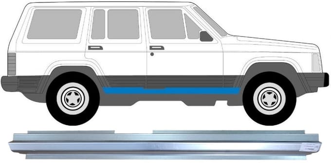 Reparatie dorpel voor Jeep Cherokee 1984-2001 / Rechts