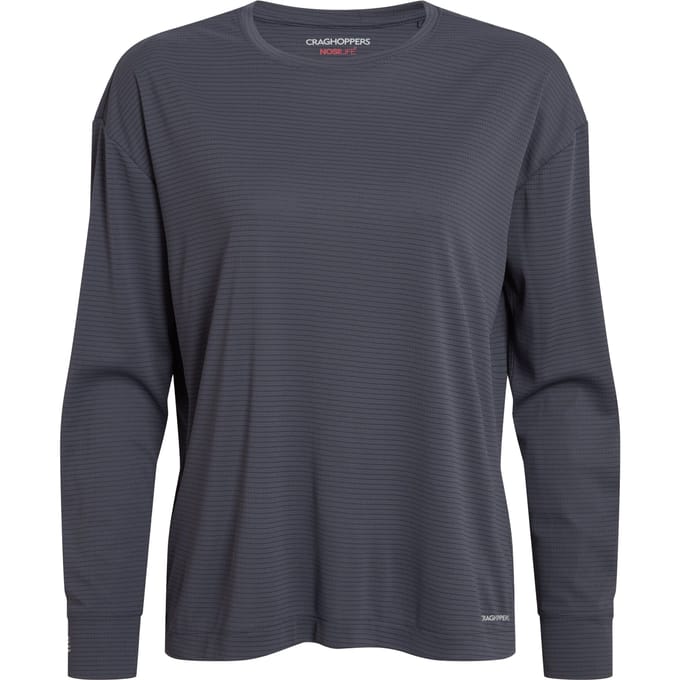 Craghoppers Dames Nosilife Langsleeve T-Shirt (Anthraciet)