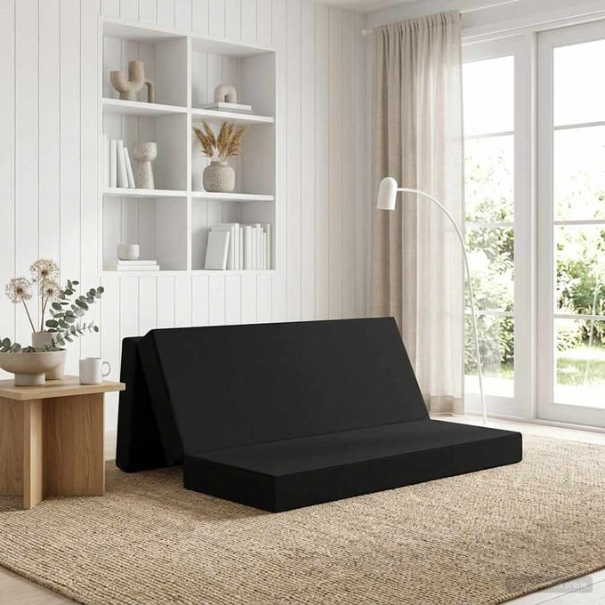 vidaXL - Vouwbare - Sofa - Bed - 200 - x - 67 - x - 45cm - Zwart