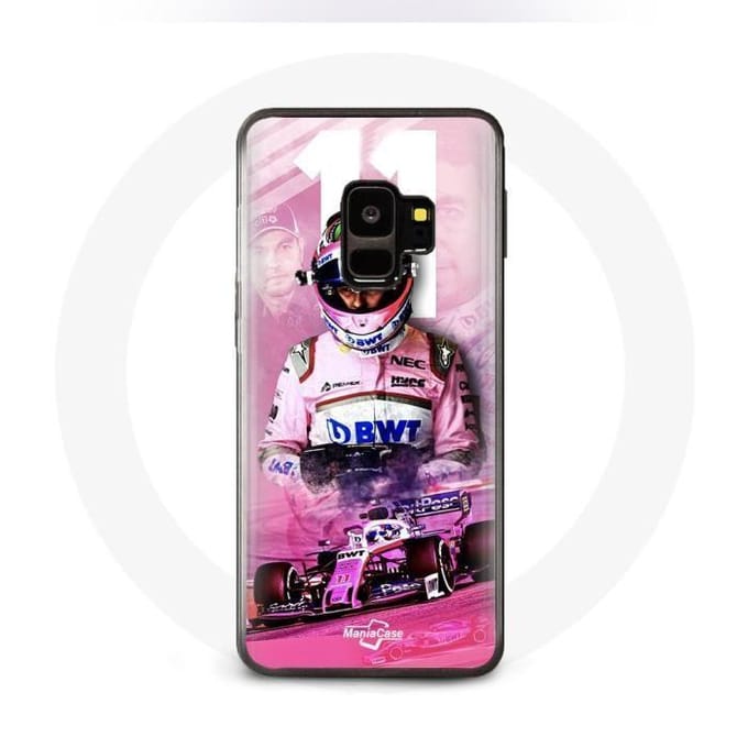Case voor Samsung Galaxy S9 Formule 1 Sergio Pérez F1 Driver Roze roze
