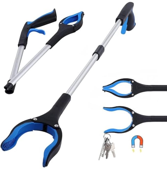Uitschuifbare Vuilnisgrijper 83 cm met Magnetische Tips voor Ouderen en Gehandicapten