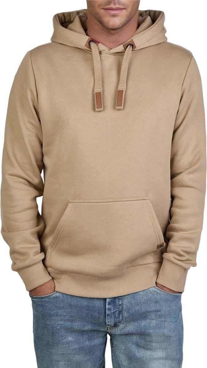 DENIMFY Heren Sweatshirt DFIvo regular fit Beige M Volwassenen