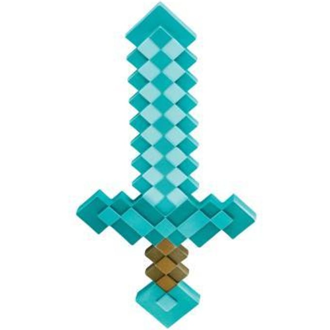Minecraft Diamond Sword Weapon Kids - Turquoise speelgoedzwaard