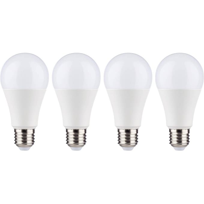 Müller-Licht LED lamp E27 12W 2.700K opaal in 4 per pak