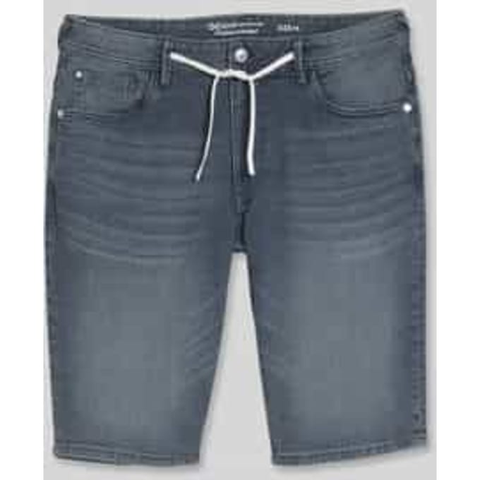 regular fit korte jeans van katoenmix