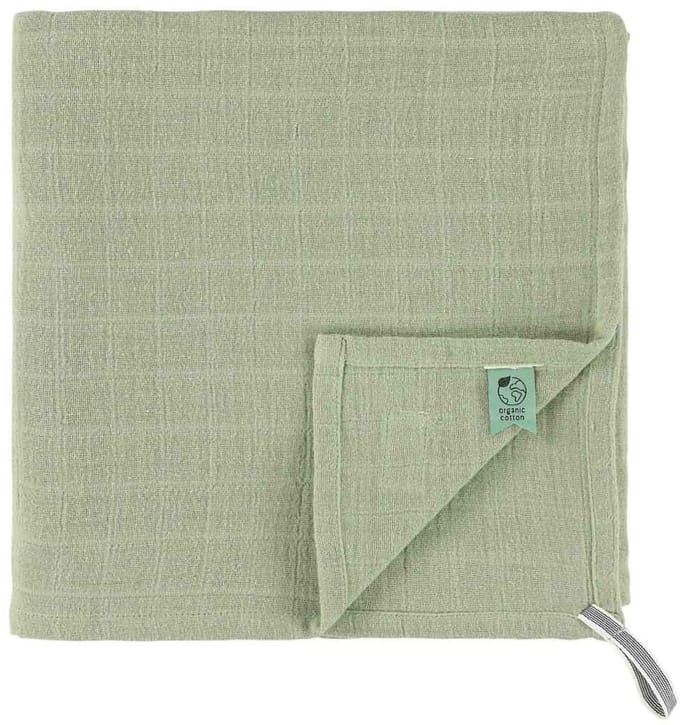 Trixie hydrofiele doek babytextiel 110x110cm groen Bliss Sage.