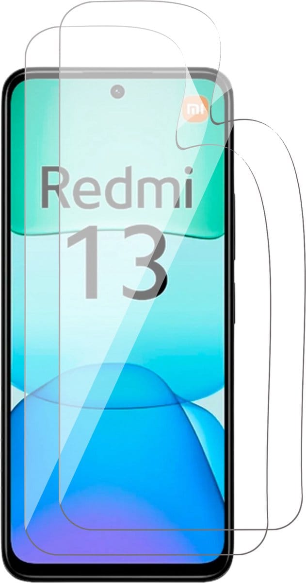 Screenprotector geschikt voor Xiaomi Redmi 13 4G - 2x FlexGuard Screen Protector