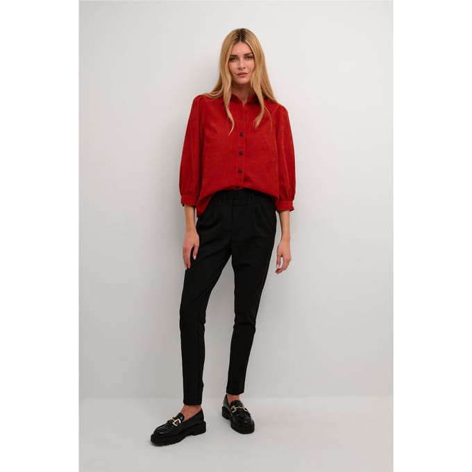 Damesblouse met lange mouwen KAFFE KAVera Corduroy
