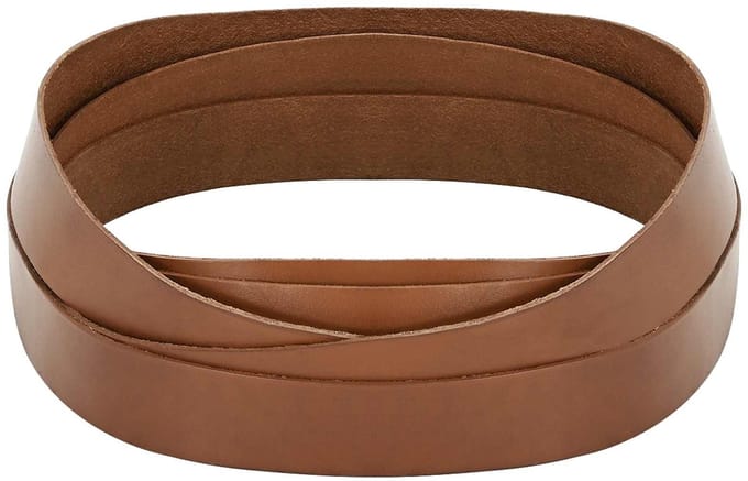 vidaXL - Leren - riem - 1 - Bruin - 1000 - x - 4 - cm - Leer