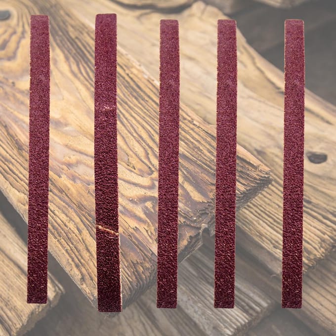 10 stuks schuurbandenset 60-1000 korrel slijpen en polijsten vervanging voor haakse slijper 25 * 330mm