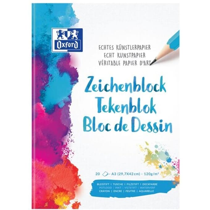 OXFORD TEKENBLOK 120G A3 20V