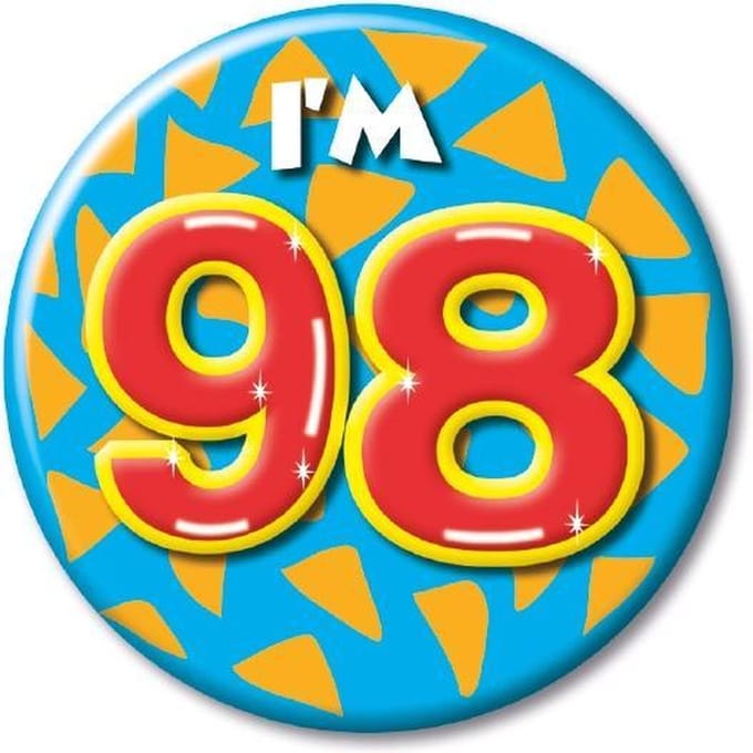 Button klein - i'm 98 Fun gifts