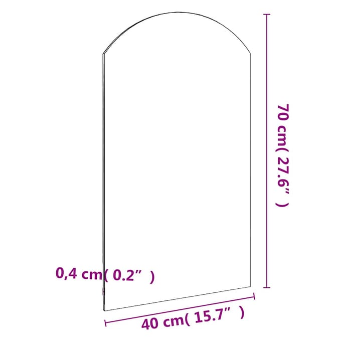 vidaXL - Spiegel - 70x40 - cm - glas