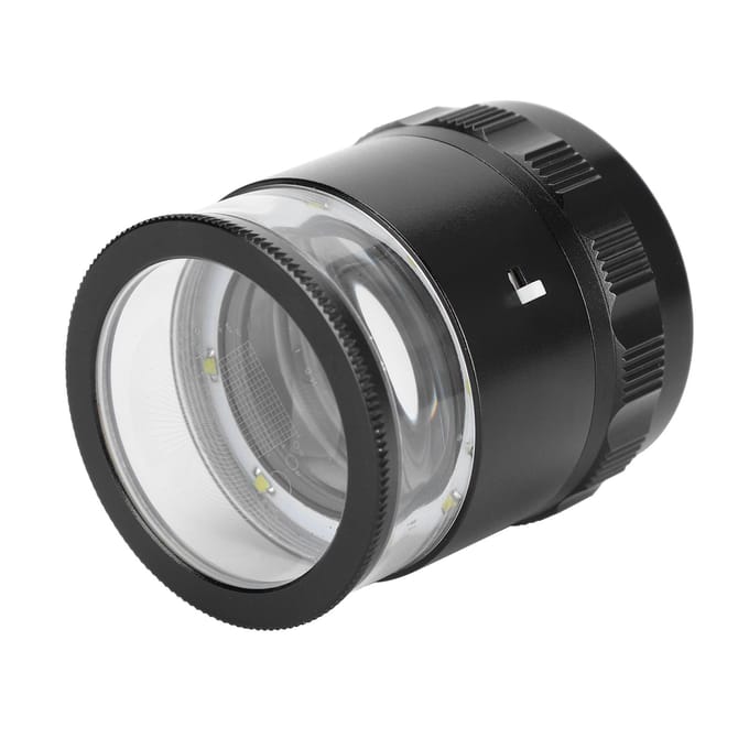 8LED 10X Vergrootglas Loep met Schaal Hoge Definitie Verstelbaar Vergrootglas