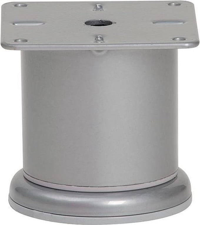 FLE - Stalen meubelpoot grijs rond ø 6 cm en hoogte 6,8 cm