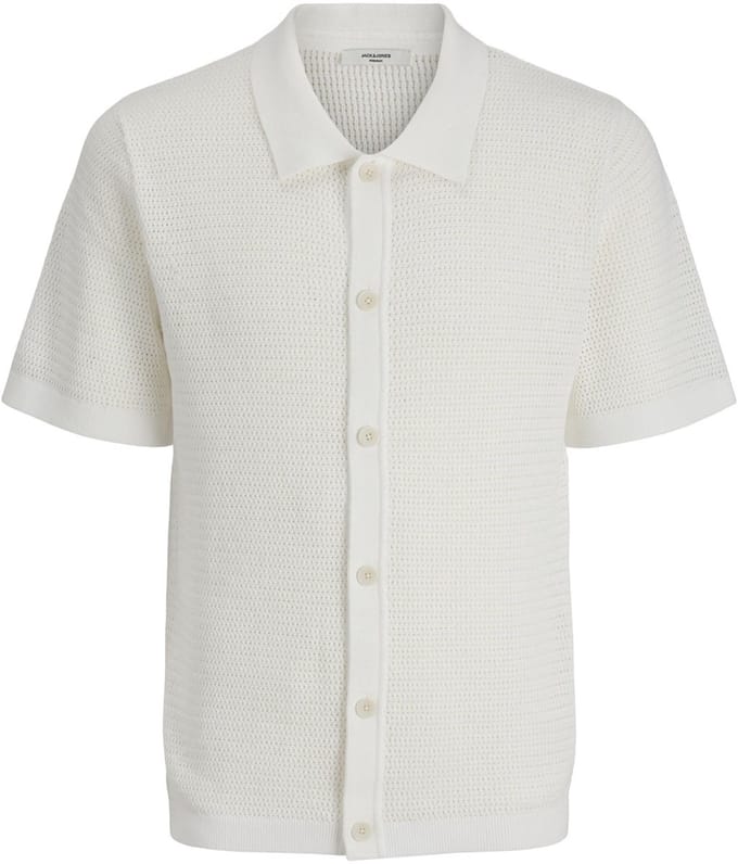 Jack & Jones Premium Gebreide overhemd Effen Gebreide overhemd