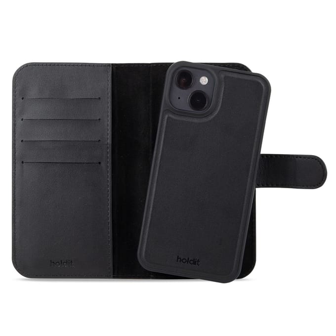 Holdit Wallet Case Magnet Plus geschikt voor Apple iPhone 15 - Zwart