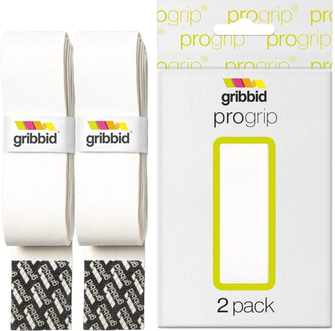 Gribbid Progrip - Hockeystick Grip - Zeemgrip - The Original Dutch Chamois - 2pack Wit