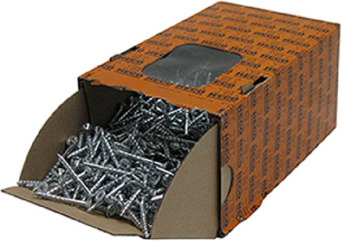 Heco spaanplaatschroef fix-plus blauw verzinkt 4.5x60 torx platkop deeldraad ( a 200 st )