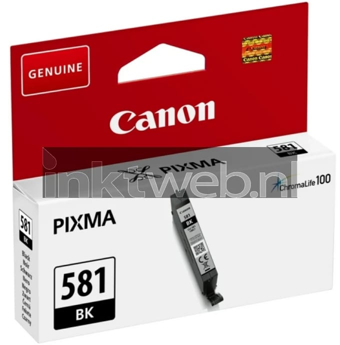 Canon CLI-581BK - Inktcartridge - Origineel - Standaard capaciteit - Zwart