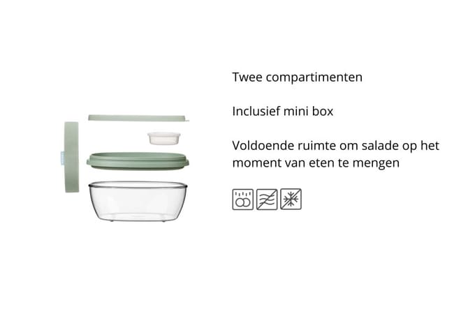Mepal - Ellipse lunchbox - 1425 ml - Saladebox - Vivid blue