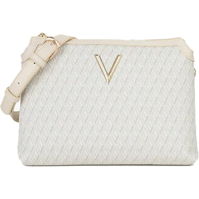 Mario Valentino Beige Polyurethaan Dameshandtas met Verstelbare Schouderband