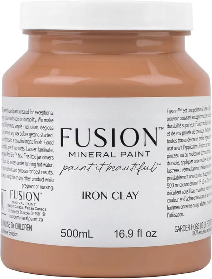 Fusion Mineral Paint - Acryl - Meubelverf - Terracotta- Iron Clay - 500 ml