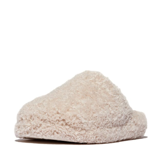 FitFlop FitFlop witte teddy pantoffels WIT - Maat 36