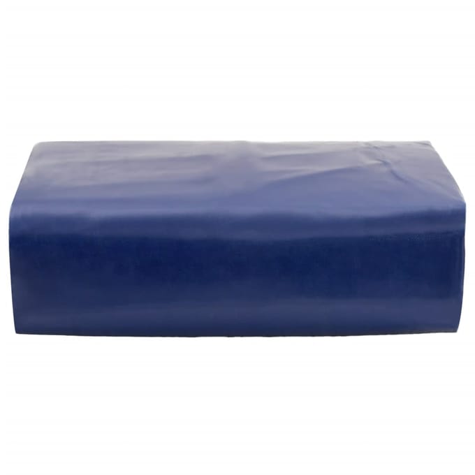 vidaXL - Zeil - 650g - / - m² - Blauw - 4 - x - 4 - m - Canvas - met - PVC-coating