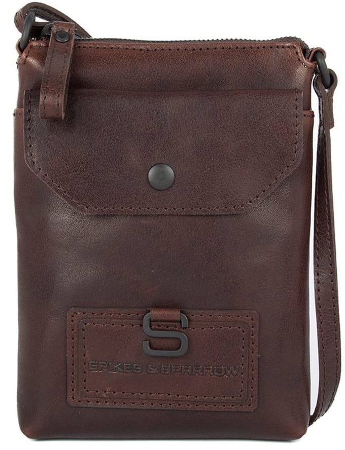 Leren Crossbodytas - Myrtle - Donkerbruin