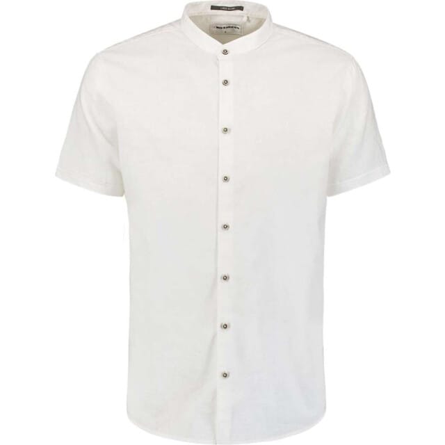 No Excess Shirt short sleeve granddad solid w white